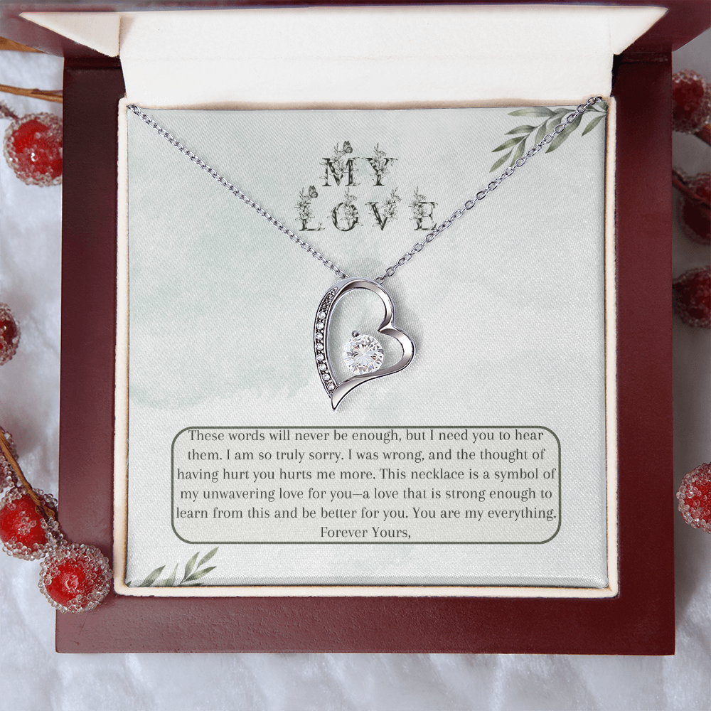 Heartfelt Apology Gift for Wife - Forever Love Necklace