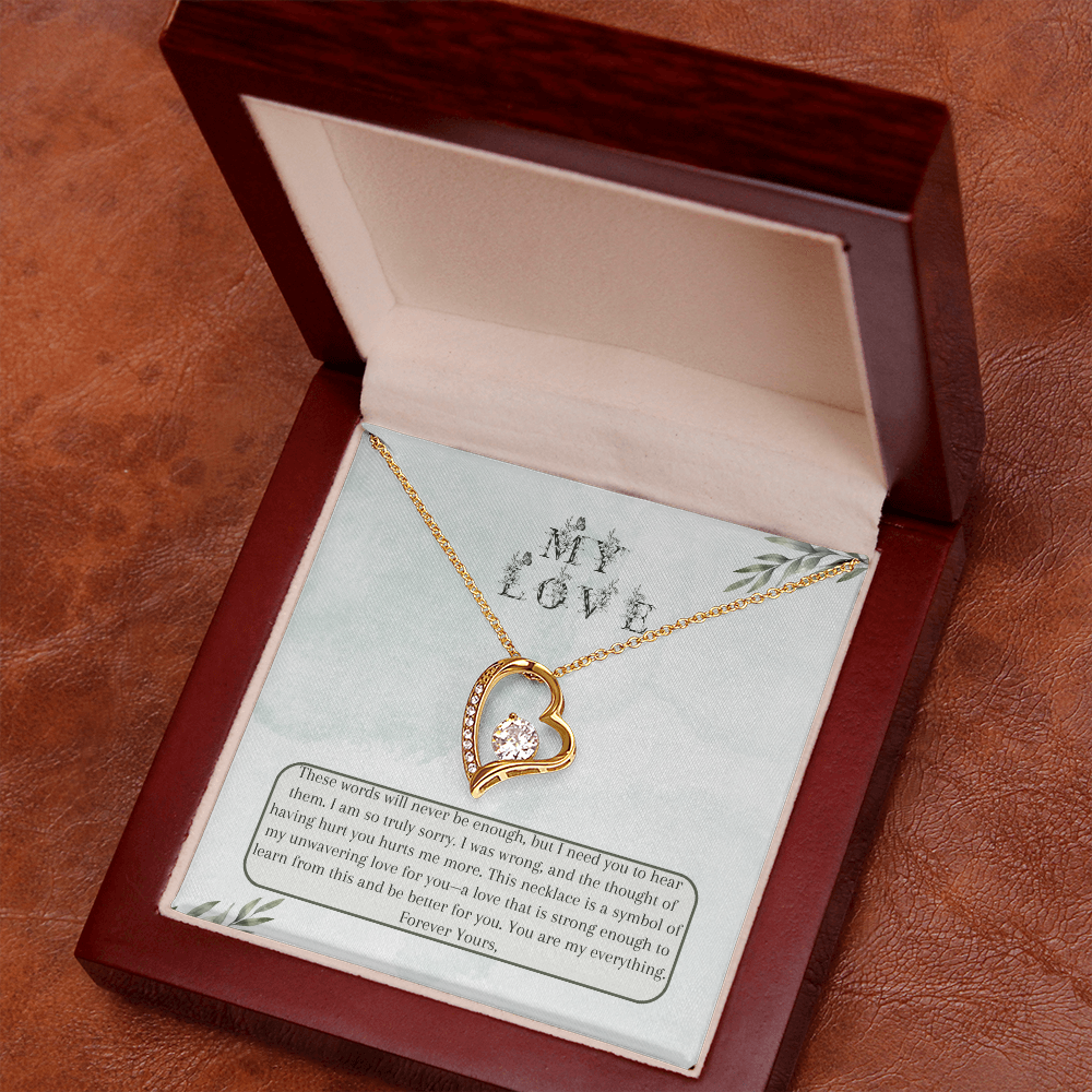 Heartfelt Apology Gift for Wife - Forever Love Necklace