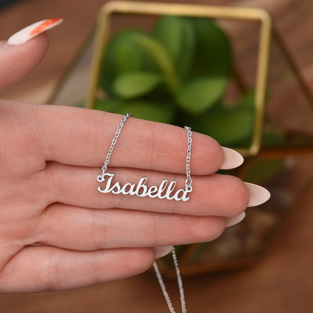 Custom Name Necklace – Personalized Nameplate Pendant Jewelry
