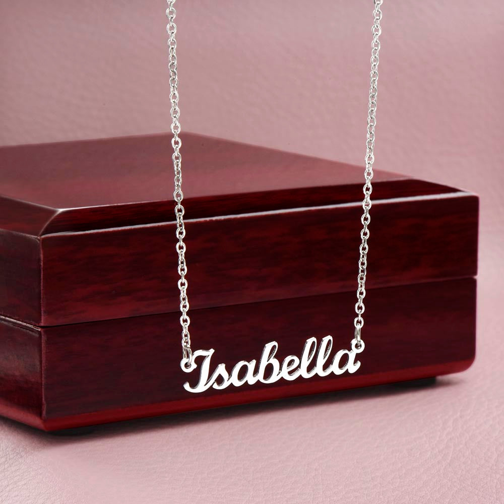 Custom Name Necklace – Personalized Nameplate Pendant Jewelry
