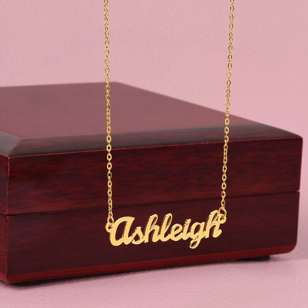 Custom Name Necklace – Personalized Nameplate Pendant Jewelry