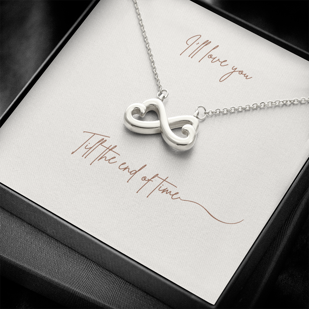 Endless Love Interlocking Hearts Necklace – 14k/18k Gold Finish