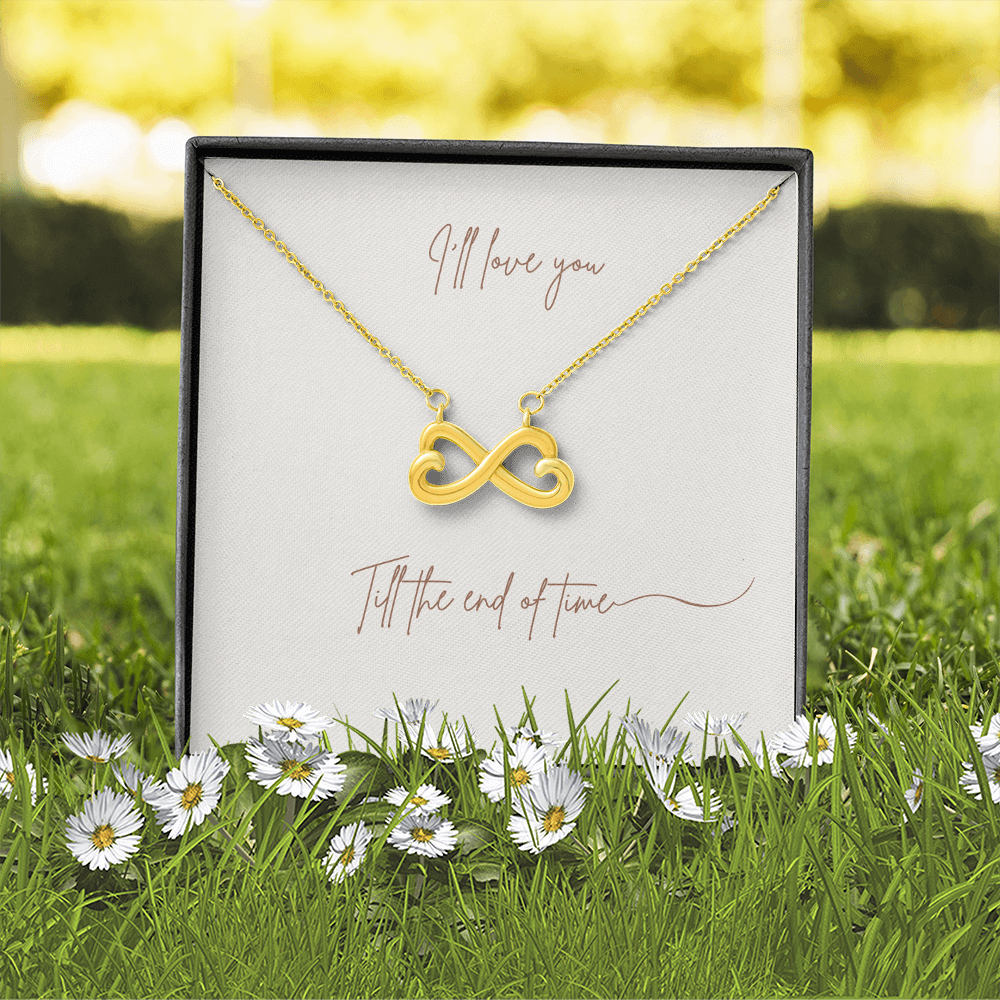 Endless Love Interlocking Hearts Necklace – 14k/18k Gold Finish