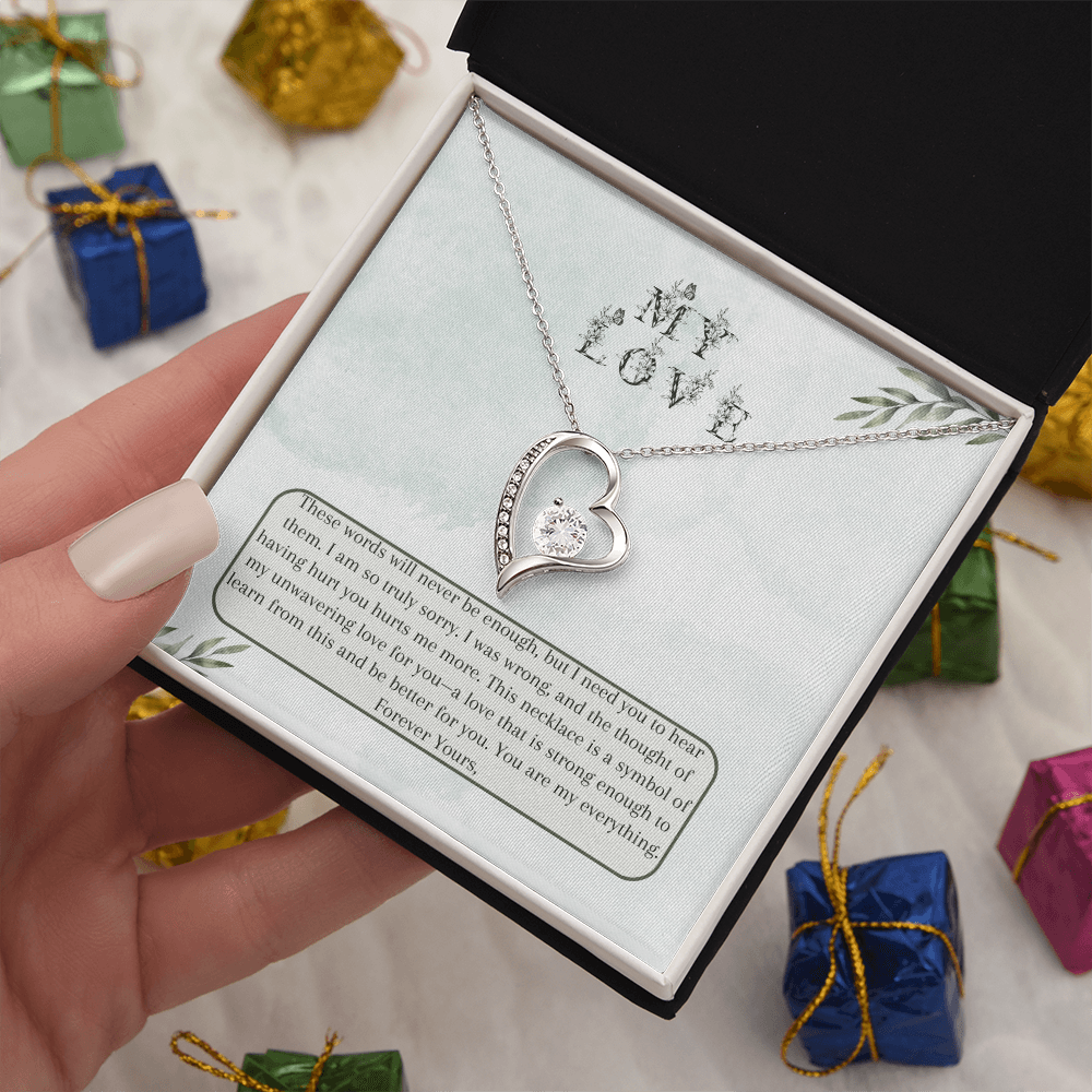 Heartfelt Apology Gift for Wife - Forever Love Necklace