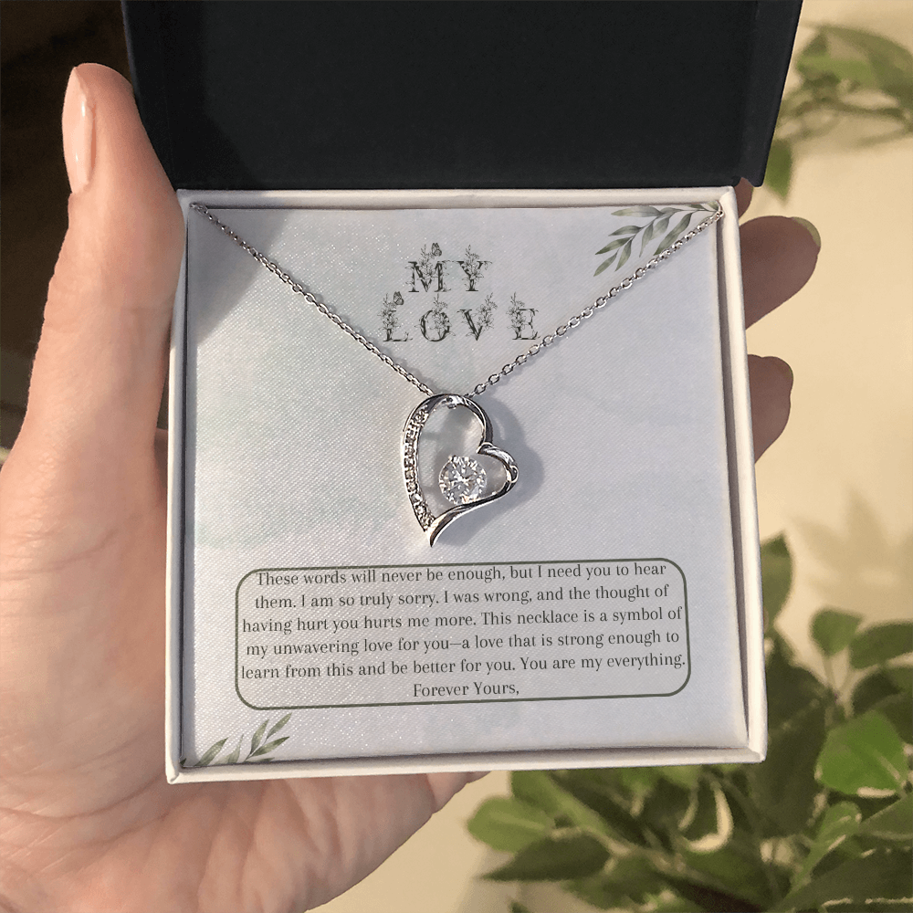 Heartfelt Apology Gift for Wife - Forever Love Necklace