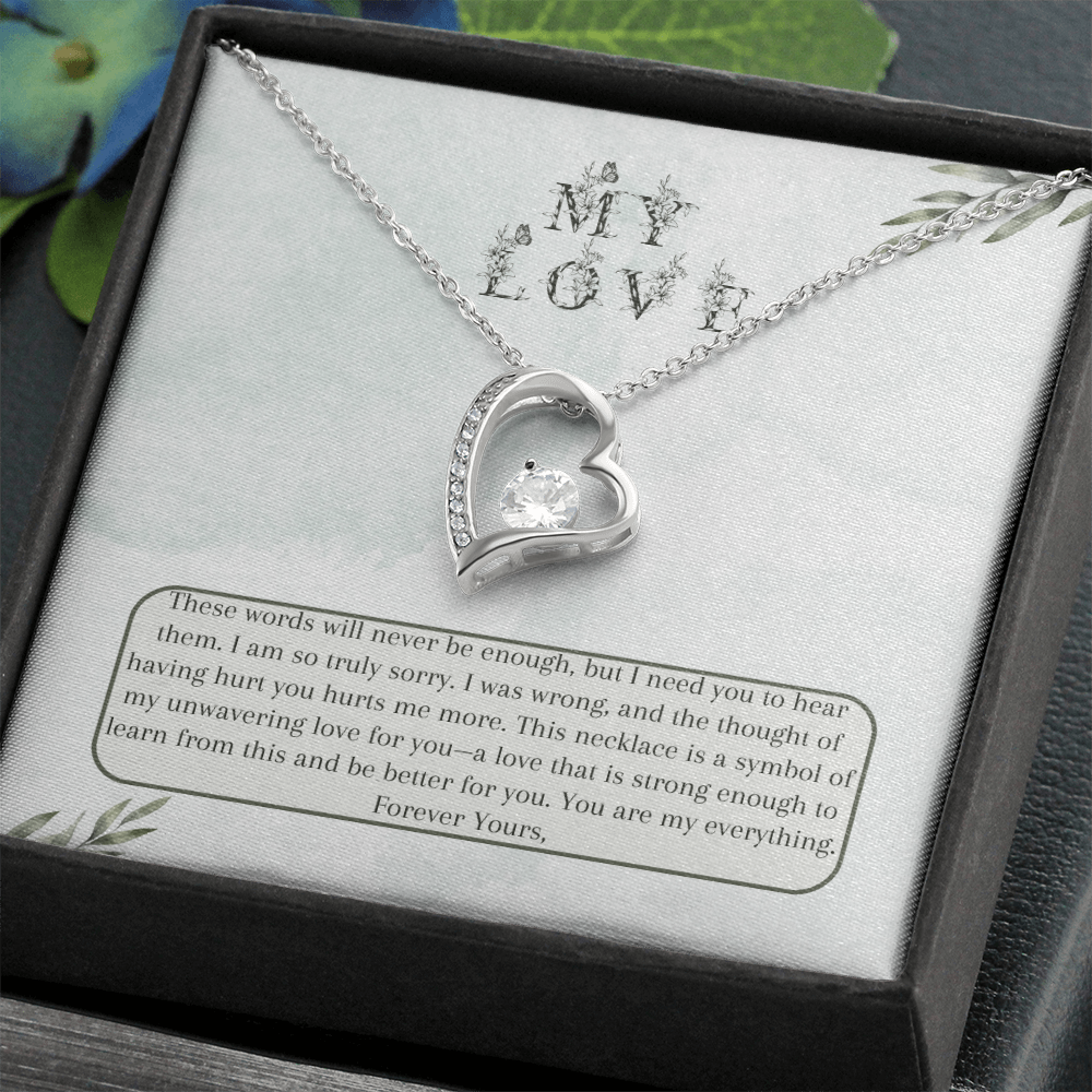 Heartfelt Apology Gift for Wife - Forever Love Necklace