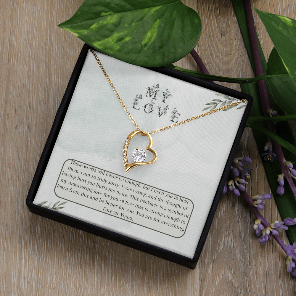 Heartfelt Apology Gift for Wife - Forever Love Necklace