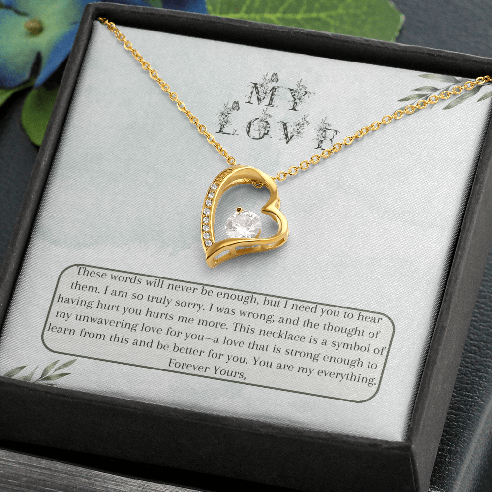 Heartfelt Apology Gift for Wife - Forever Love Necklace