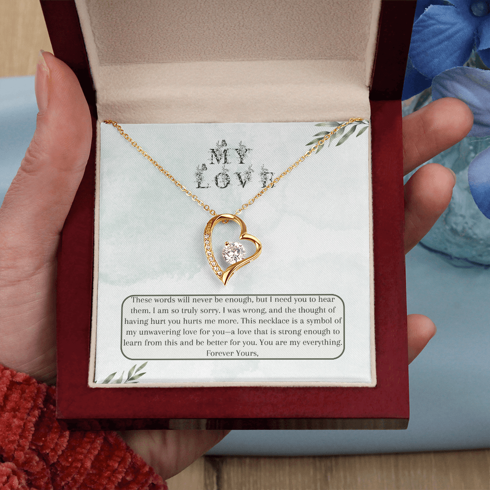 Heartfelt Apology Gift for Wife - Forever Love Necklace