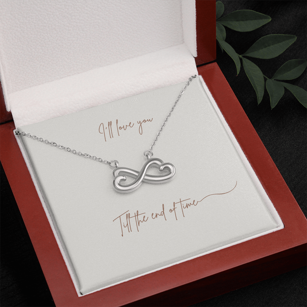 Endless Love Interlocking Hearts Necklace – 14k/18k Gold Finish