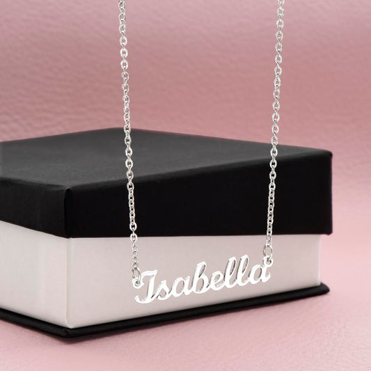 Custom Name Necklace – Personalized Nameplate Pendant Jewelry
