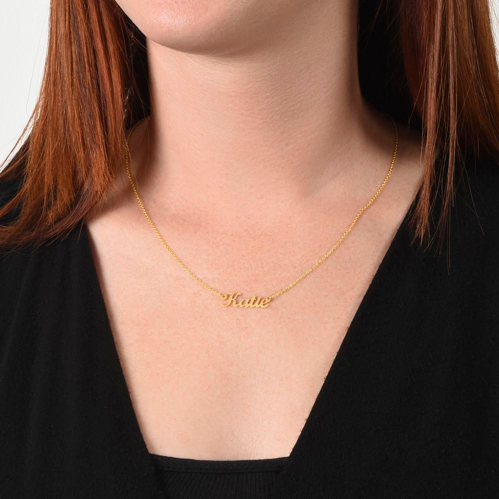 Custom Name Necklace – Personalized Nameplate Pendant Jewelry
