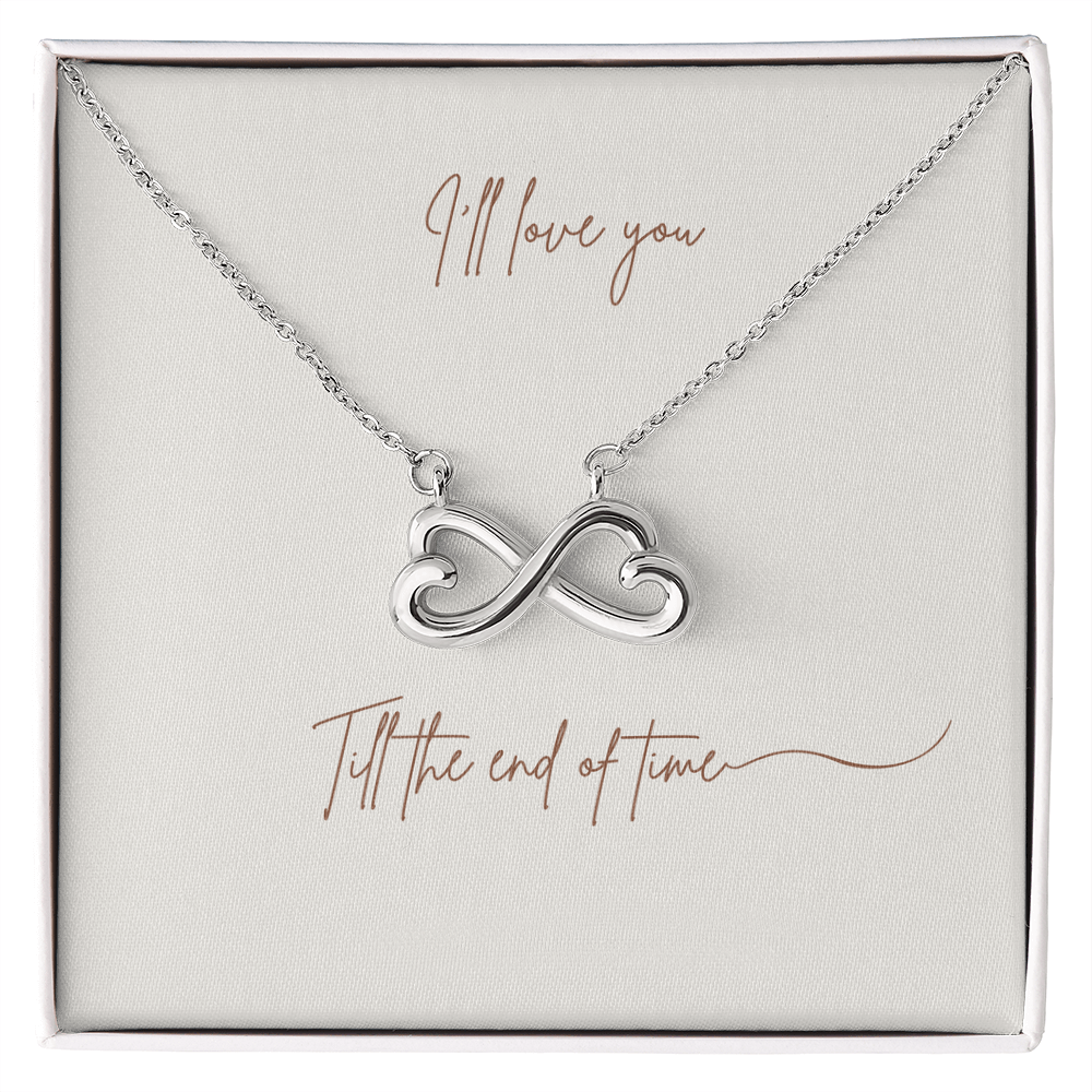 Endless Love Interlocking Hearts Necklace – 14k/18k Gold Finish