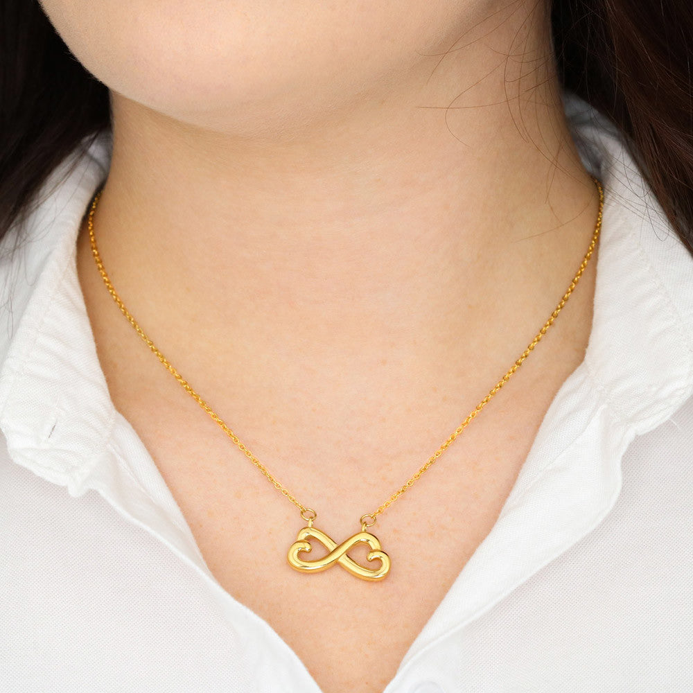 Apology Gift for Wife – Interlocking Hearts Necklace with “I Messed Up” Message Card | Meaningful Forgiveness Jewelry