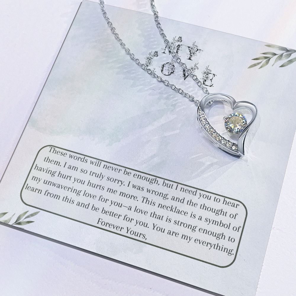 Heartfelt Apology Gift for Wife - Forever Love Necklace